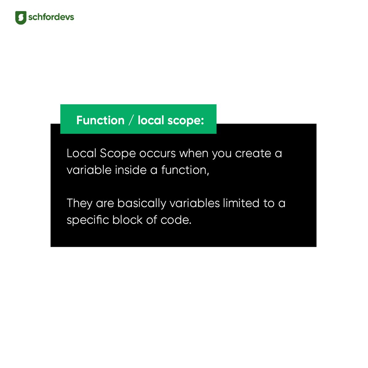 schfordevs's tweet photo. Follow me for more content like this.

#frontenddevelopment #bootcamp #coding #javascriptscope https://t.co/fcg2T5InVD