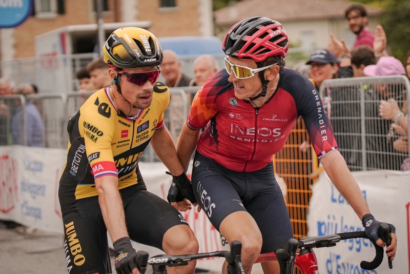TourOnTV's tweet photo. Geraint Thomas second-places himself into the lead | a recap of Stages 1-9 of the 2023 Giro d’Italia

https://t.co/Zjc6X3nQ6C https://t.co/80zm3HKWdg