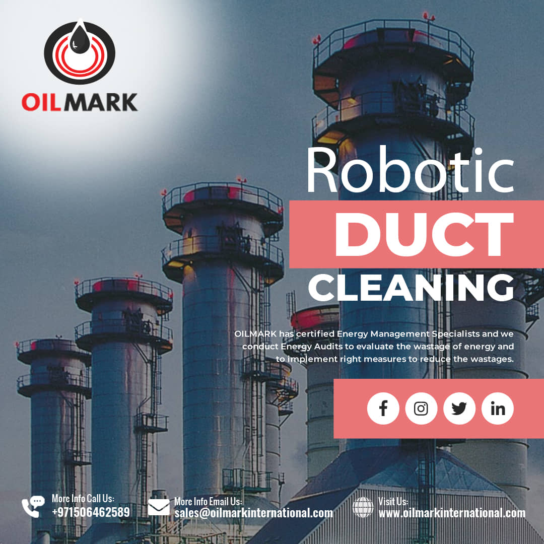 OilmarkInt's tweet photo. Robotic Duct Cleaning
We are offering specialist services which includes robotic duct cleaning (as a part of indoor air quality, IAQ).#RoboticDuctCleaning #OILMARK #oilmarkinternational #oilmark #dubai #sharjah #UAEClimateTech
https://t.co/GZygLptLm4 https://t.co/KBRwckVT6x