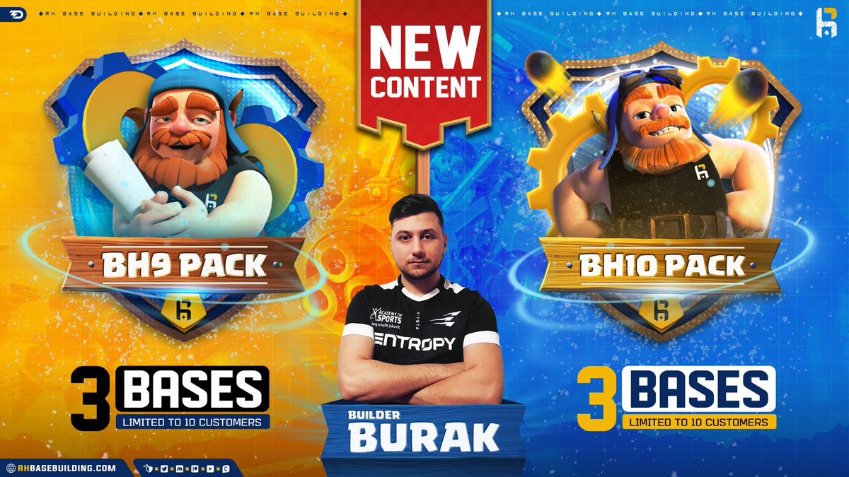 RHBaseBuilding's tweet image. BuilderBase 2.0 - Update is live!🤩🚀
For the best possible start, make sure to get one of our limited packs.📈📈
🌐 rhbasebuilding.com/product/bh10-p… 
🌐 rhbasebuilding.com/product/bh9-pa…
And if you want to support us, use code RHBB for any in-game purchases.🙏🏻❤️
#ClashofClans|#BuilderBase|#BH10