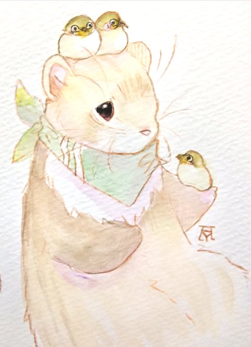 「hamster on head」 illustration images(Latest)