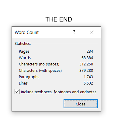 Ive done it. I've written a novel. #WritingCommunity