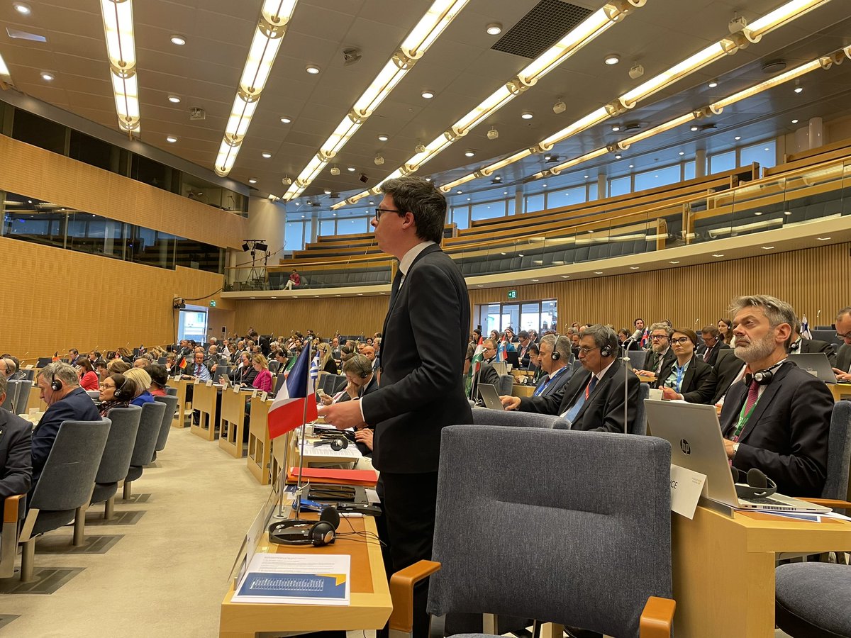 phdumont's tweet image. 🇪🇺🇫🇷🇸🇪 Actuellement à Stockholm, je participe la réunion de la LXIXe #COSAC.

📢 J’y ai pris la parole afin d’appeler à un marché unique moins naïf face aux pratiques déloyales des pays tiers, tant sur le plan social, fiscal qu’environnemental