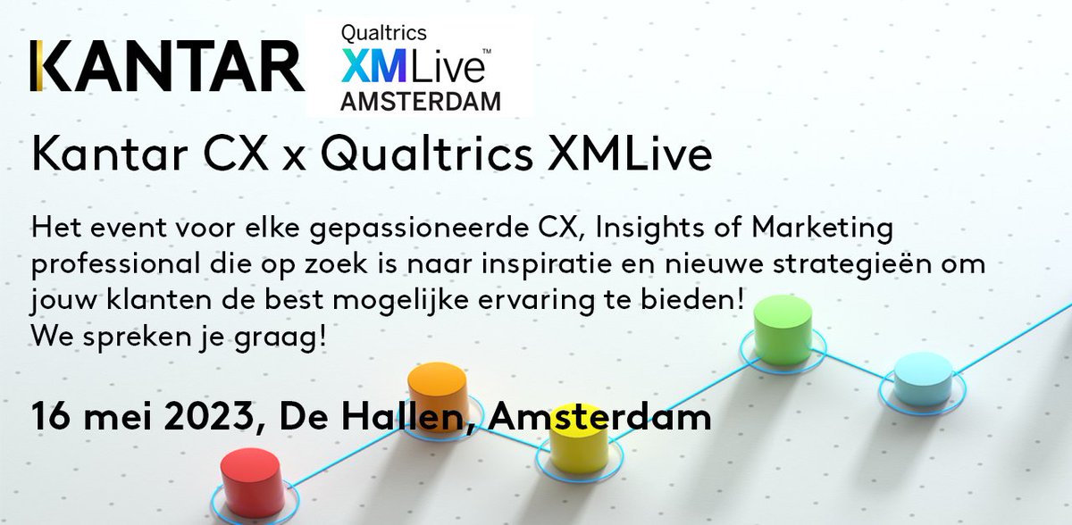 Kantar is sponsor van Qualtrics XM Live 2023-event. Spreken we je morgen 16 mei in Amstertdam?

Aanmelden is gratis en kan via deze link: bit.ly/3W1t5wF