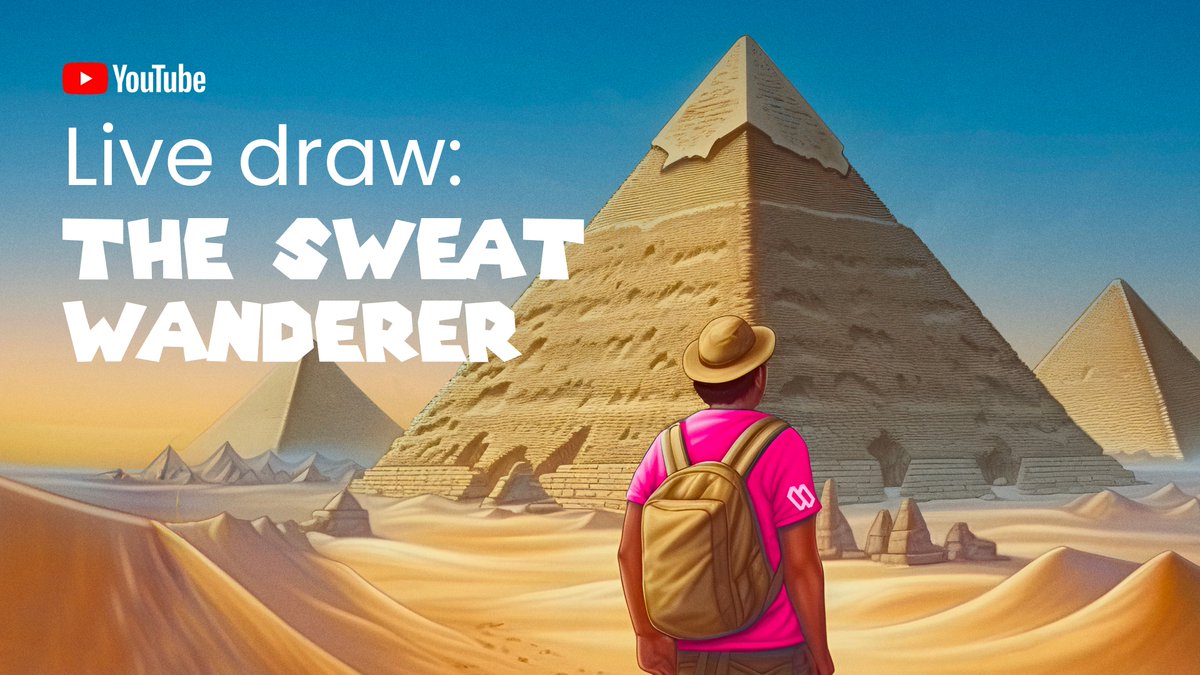 Live Draw alert! 🚨

Come and watch David draw the Sweat Wanderer today! 👀

The winner will travel around the world on a luxury package worth $25,000 💰

⏰ Today, 15:00 UTC
📍 YouTube livestream 

youtube.com/live/cemk9AmAm…