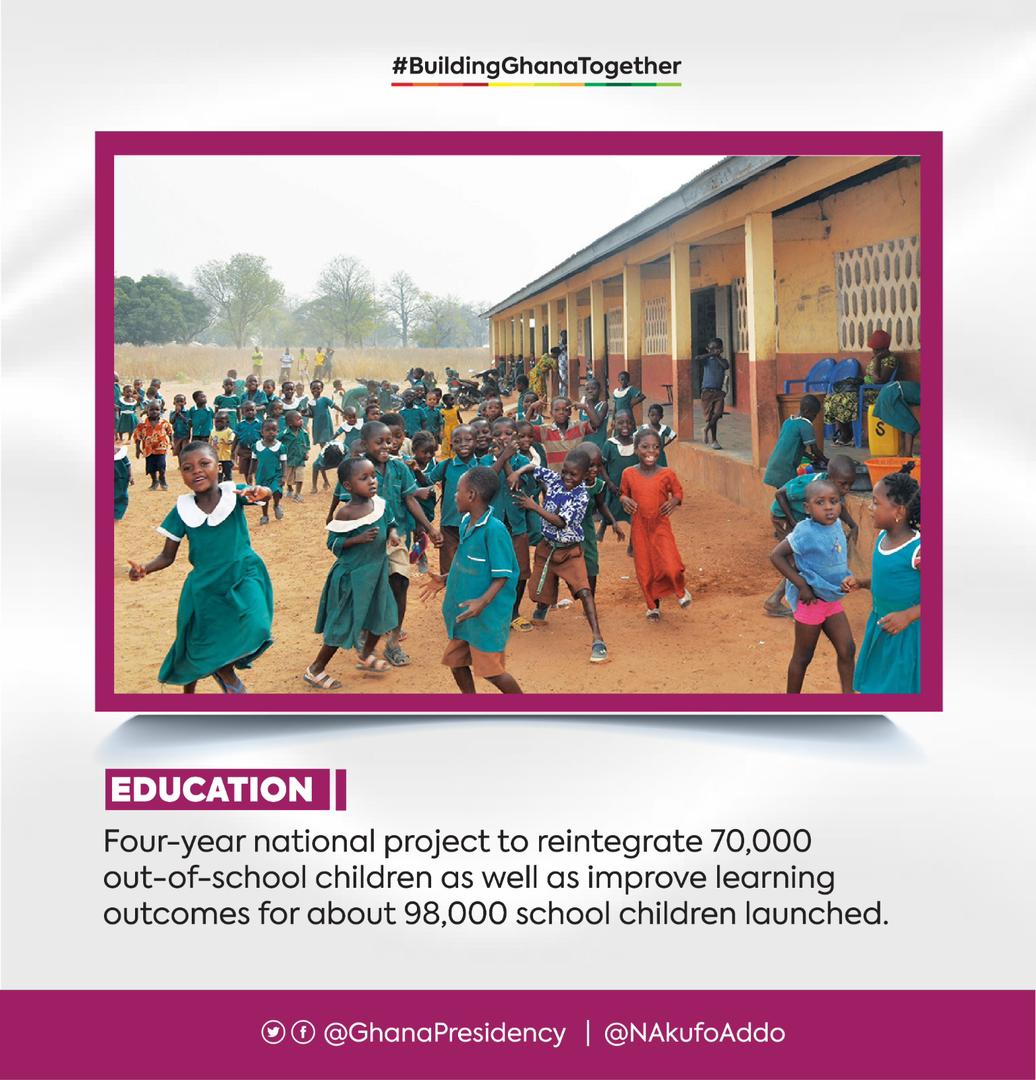 Ghana Presidency on Twitter: "🇬🇭— A four-year national educational