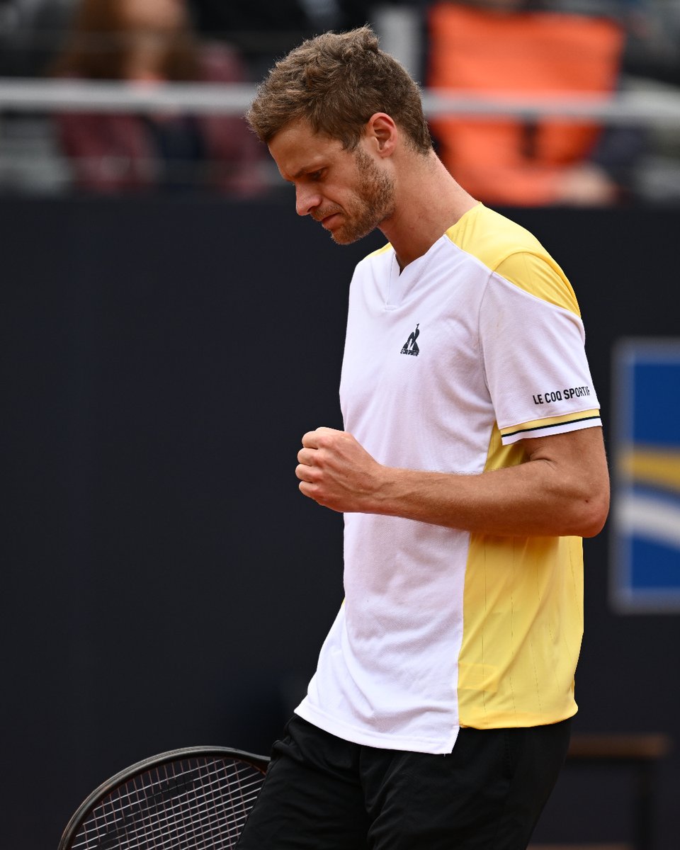 🤯 From qualies to the last 1️⃣6️⃣! Hanfmann moves past Cecchinato 6-4 4-6 6-3 to reach his best ever result in a Masters 1000! 👊 #IBI23 | @atptour