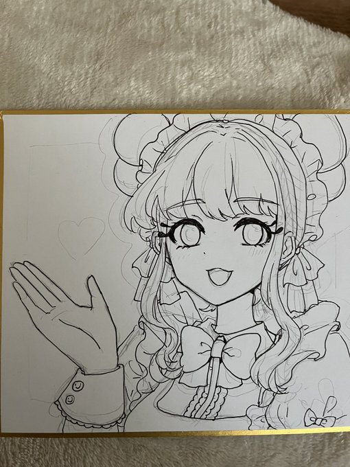 鉛筆描き状態が1番可愛いかもわからん