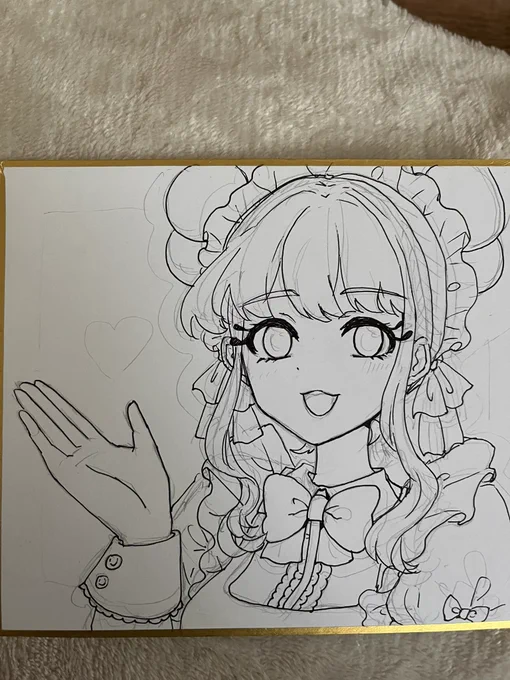 鉛筆描き状態が1番可愛いかもわからん