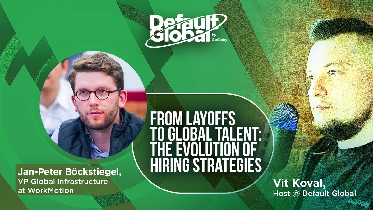 What are the top three things to consider before going global? 

Discover the answer and more on our new Default Global podcast, featuring Jan-Peter Böckstiegel, VP of Global Infrastructure at <a href="/WorkMotion_hr/">WorkMotion</a>.👇

default.gogloby.io/jan-peter-bock…

#globalstrategy #talenthiring