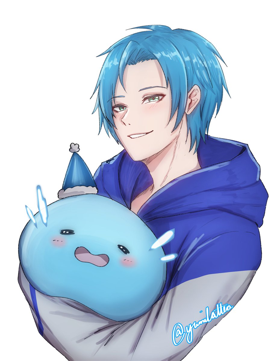 ディミトリ・アレクサンドル・ブレーダッド 「QRT with your blue art 」|Yumi ゆみ💮🇵🇭💮のイラスト