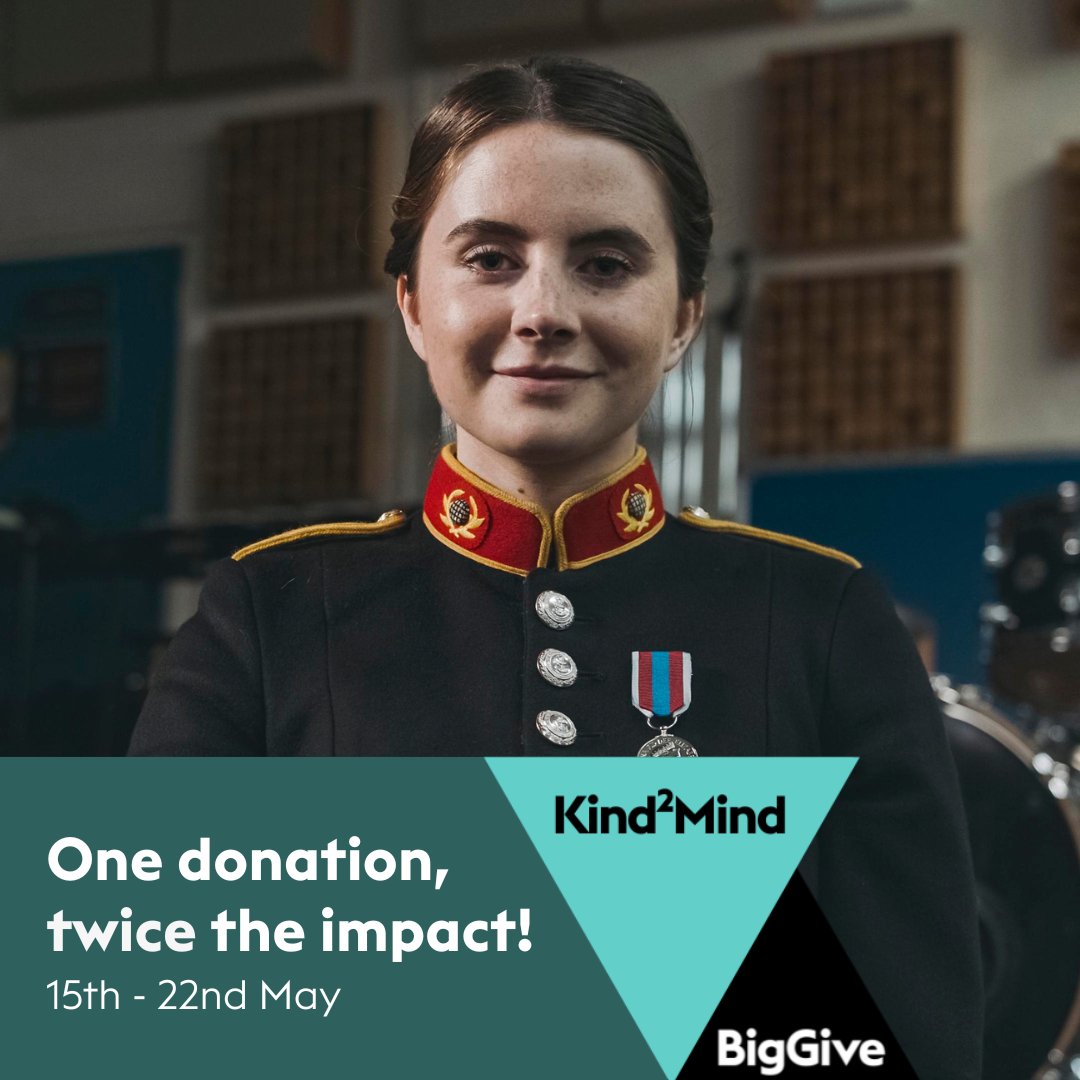 Help your generosity go twice as far. This week, during Mental Health Awareness Week, Kind²Mind will double your impact and match your donation.

Please visit @BigGive between midday today - midday 22nd May to support our work.

bit.ly/3VVUYpV