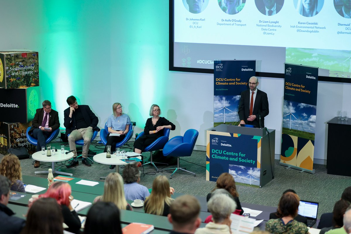 Are our policies keeping up with the scale of the climate & biodiversity crises?

Hear from #DCUClimate2023 panel Dr Johannes Karl @J_A_Karl, Dr Aoife O'Grady @ZEVIreland, Dr Liam Lysaght @LiamLy, Karen Ciesielski @Downdogdublin & Chair @diarmuidtorney

🎥 bit.ly/42VLltv