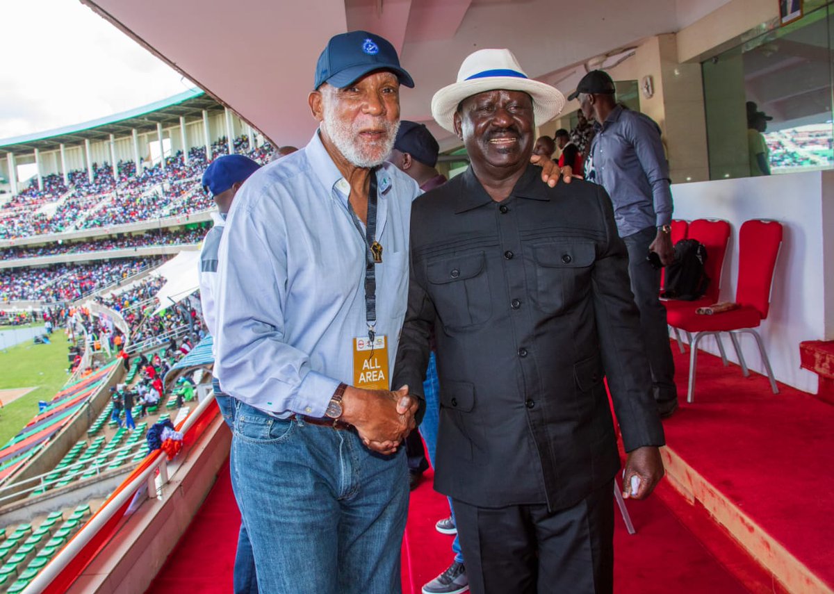It was great to meet John Carlos a former US track and field athlete at the Kip Keino Classic! 

He won bronze in 200m at Mexico City 1968 Olympics, but he and Tommie Smith made history with their raised fists on the podium, protesting the treatment of African Americans.