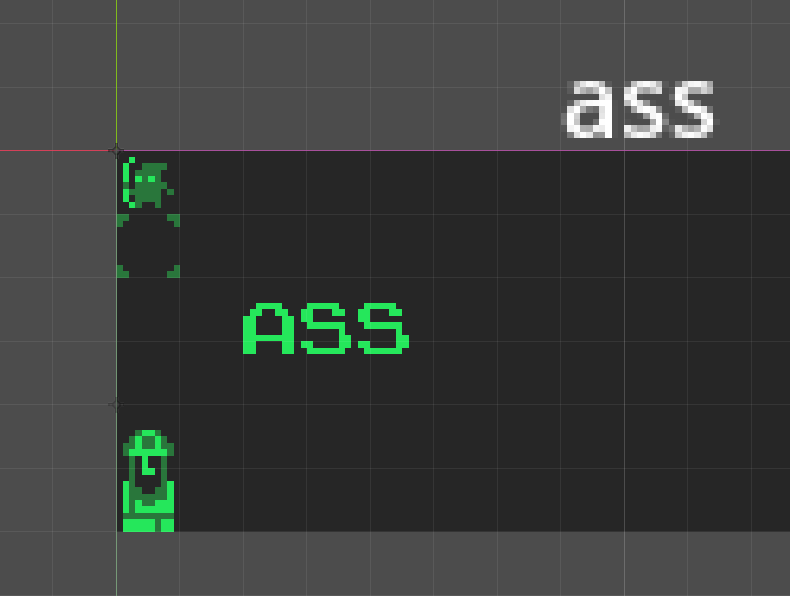 ass is my preferred word to test labels and fonts