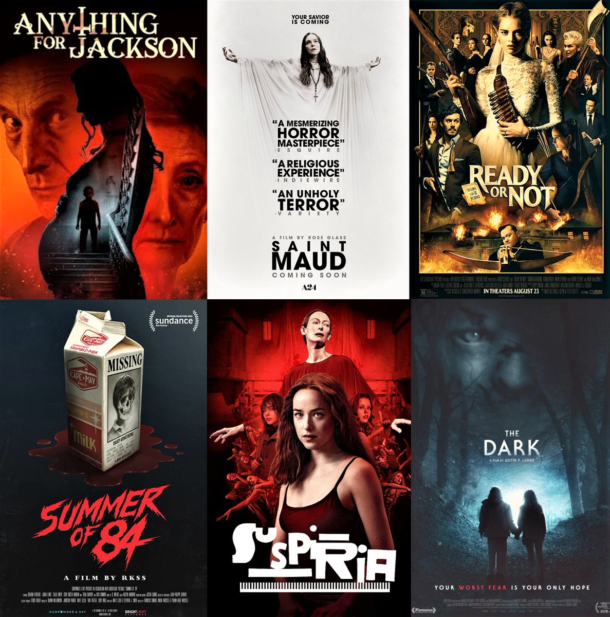 HorrorCarnival's tweet photo. Which one of these six films do you like most? https://t.co/fIku2Zh6EL