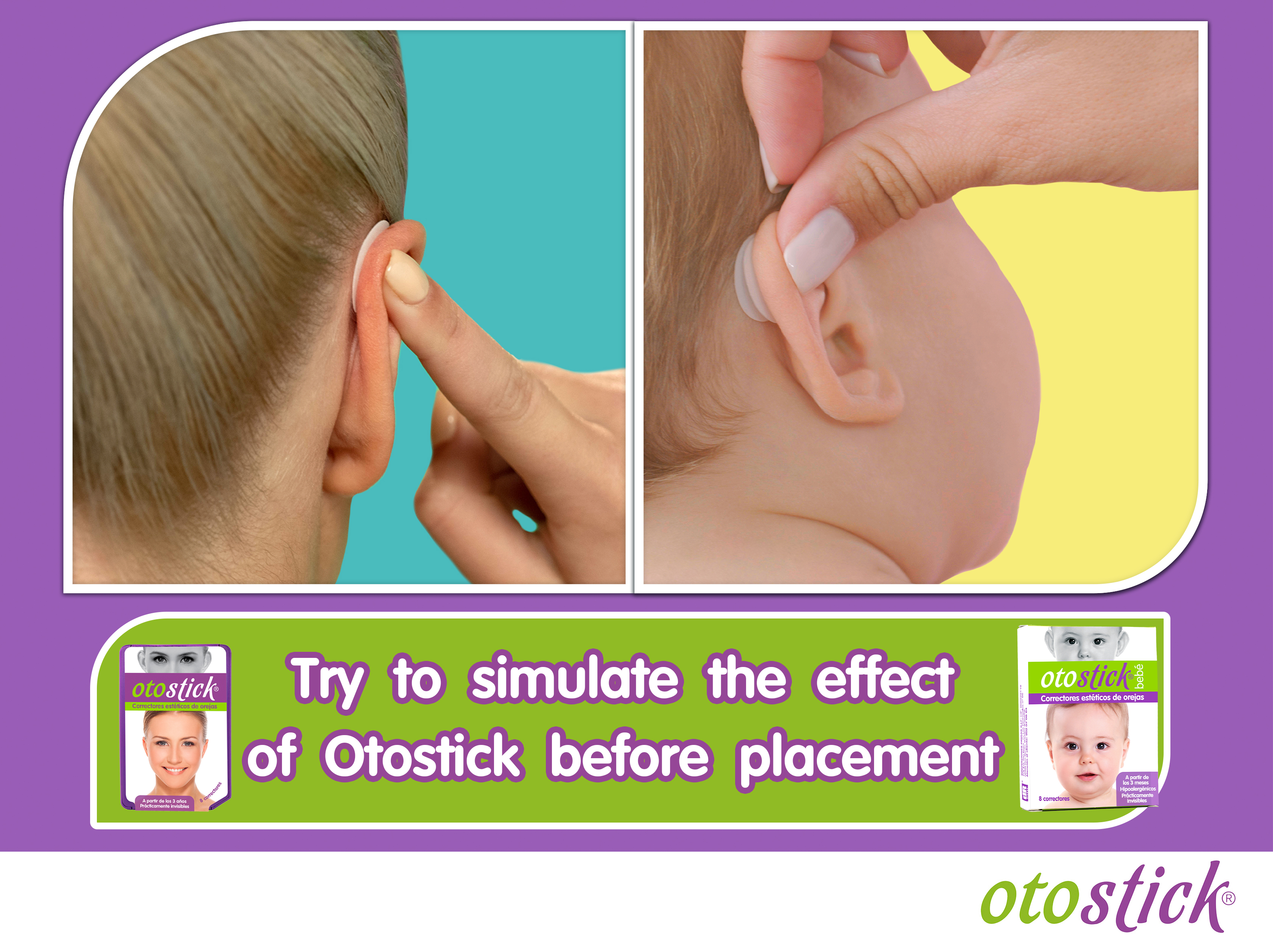 OtostickUSA on X: Otostick attaches to the ear and adjacent part