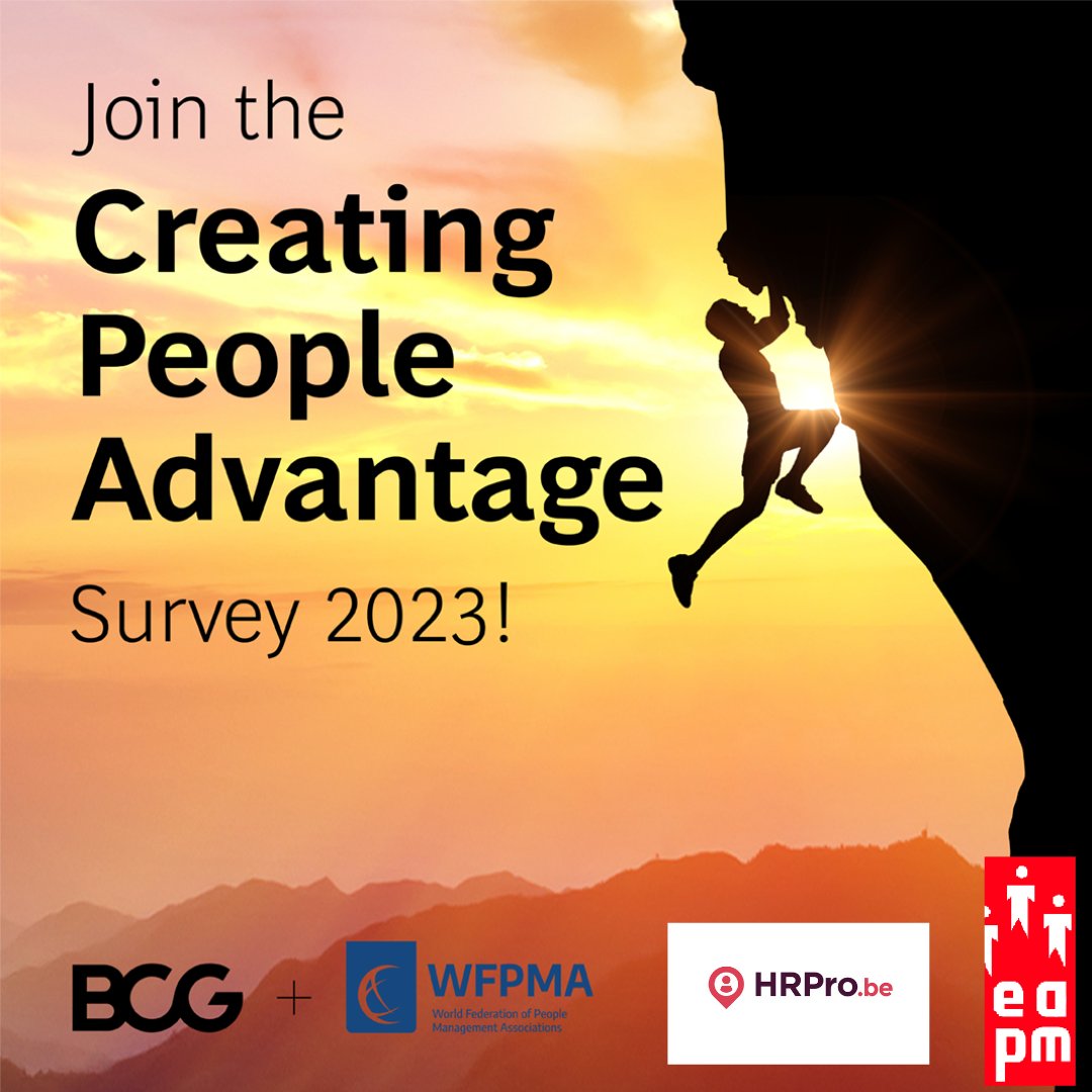 David Ducheyne is on Bluesky (@dducheyne) on Twitter photo Share your insights on people management in this global #CPA study.
buff.ly/3BorqHY
<a href="/HrProBe/">HRPro.be</a>
<a href="/the_EAPM/">European Association for People Management (EAPM)</a>
<a href="/WFPMA/">World Federation of People Management Associations</a>
<a href="/BCG/">Boston Consulting Group</a>
<a href="/VHR_hrpro/">VHR - member of hrpro</a>
@pmclub_be
<a href="/EpsilonBe/">Groupe Epsilon</a> Share your insights on people management in this global #CPA study.
buff.ly/3BorqHY
<a href="/HrProBe/">HRPro.be</a>
<a href="/the_EAPM/">European Association for People Management (EAPM)</a>
<a href="/WFPMA/">World Federation of People Management Associations</a>
<a href="/BCG/">Boston Consulting Group</a>
<a href="/VHR_hrpro/">VHR - member of hrpro</a>
@pmclub_be
<a href="/EpsilonBe/">Groupe Epsilon</a>