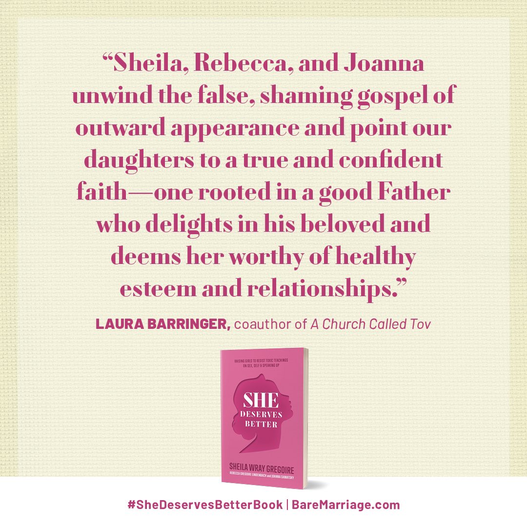 laura barringer (@laurambarringer) on Twitter photo GIVEAWAY! Iโm giving away one copy of SHE DESERVES BETTER by <a href="/sheilagregoire/">Sheila Gregoire--She Deserves Better is here!</a>, <a href="/BeccaLindenbach/">Rebecca Lindenbach</a> & <a href="/joanna/">Joanna Briggs</a>.
To enter: follow me, like this post, and retweet it. (USA only, please.)
Iโll select a random winner on Wednesday. Good luck! :)
#giveaway #shedeservesbetter GIVEAWAY! Iโm giving away one copy of SHE DESERVES BETTER by <a href="/sheilagregoire/">Sheila Gregoire--She Deserves Better is here!</a>, <a href="/BeccaLindenbach/">Rebecca Lindenbach</a> & <a href="/joanna/">Joanna Briggs</a>.
To enter: follow me, like this post, and retweet it. (USA only, please.)
Iโll select a random winner on Wednesday. Good luck! :)
#giveaway #shedeservesbetter