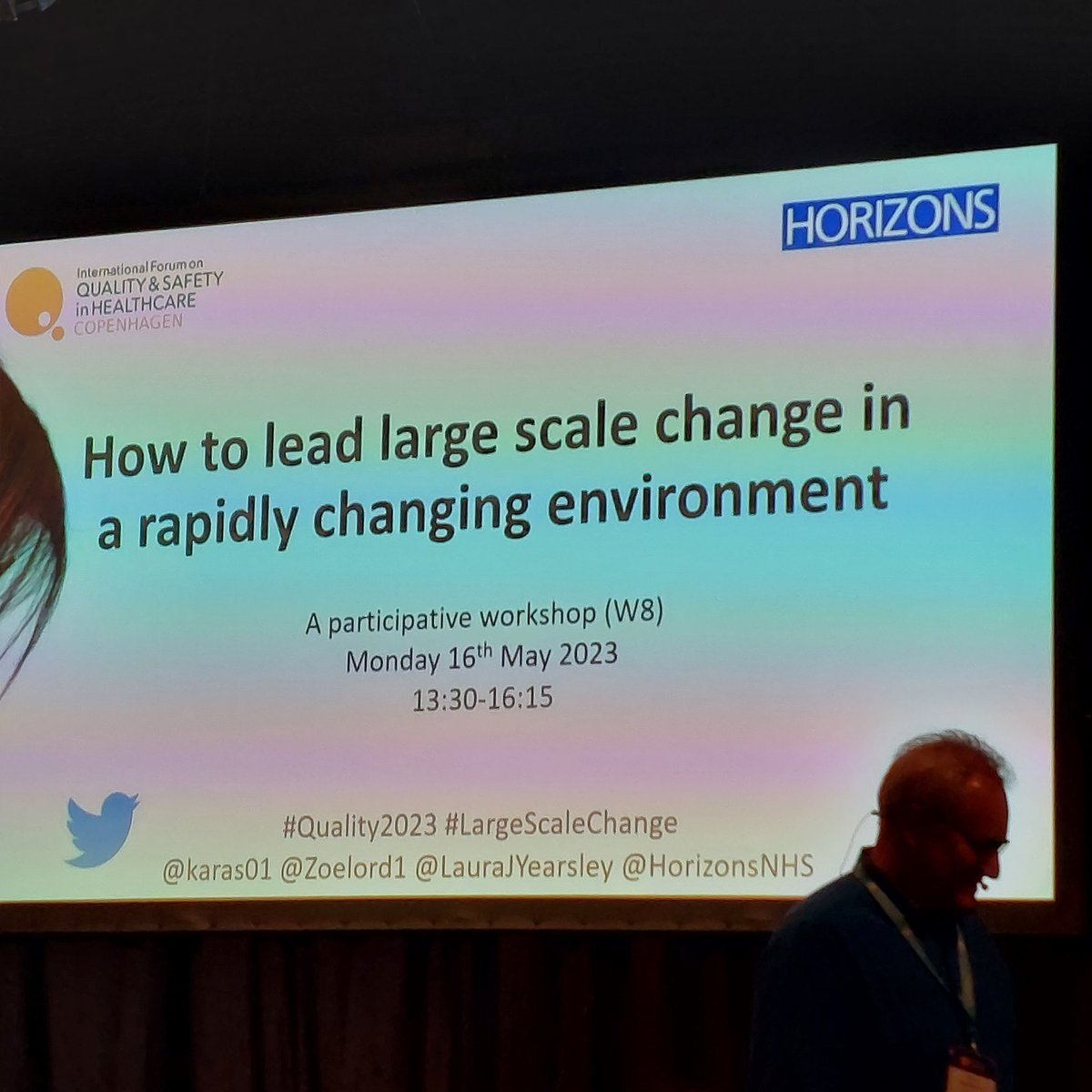 McinallyNicole's tweet photo. Looking forward to session 2. #Quality2023 #LargeScaleChange https://t.co/Aut7UXH0YJ