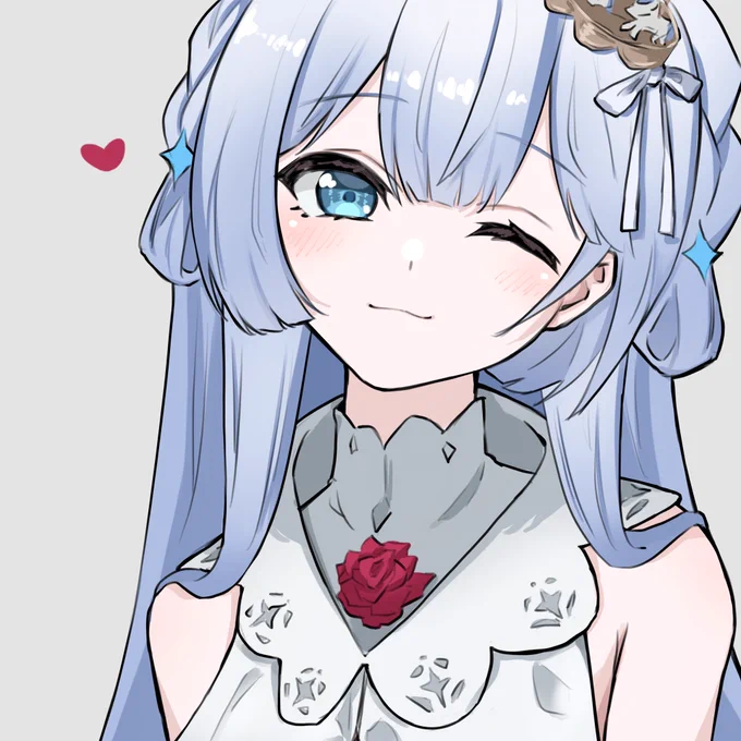 #見た人も無言で青いものをあげる