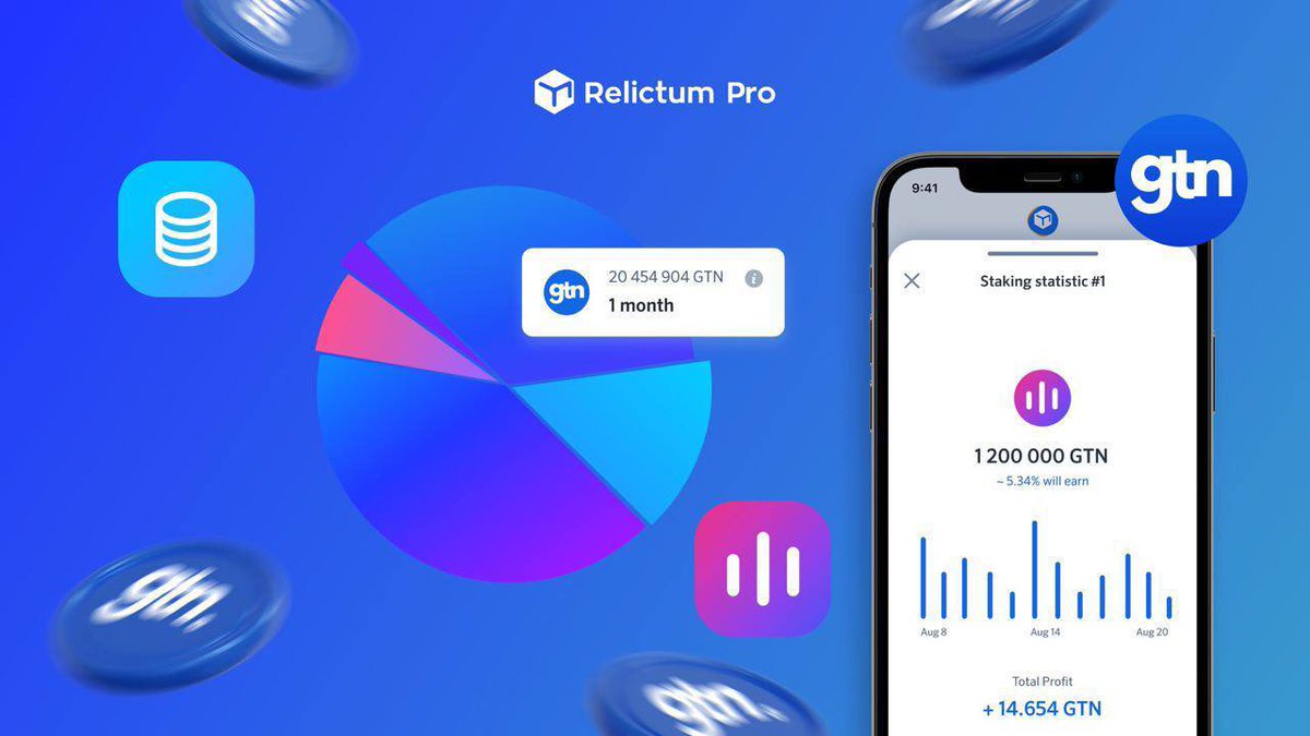 relictumpro's tweet photo. Relictum Staking rewards

Dear community, please check your wallets!

🥳 GTN token stakeholder rewards have been paid out today.

🤑 Earn profit from from the amount, duration, and income of the network of tokens added in Relictum Staking.

📈 Estimate the staking income using the calculator.

🏖 Get rewards on the 1st and 15th day of each month with the Relictum Node app!

#reward #blockchain #crypto #staking #income