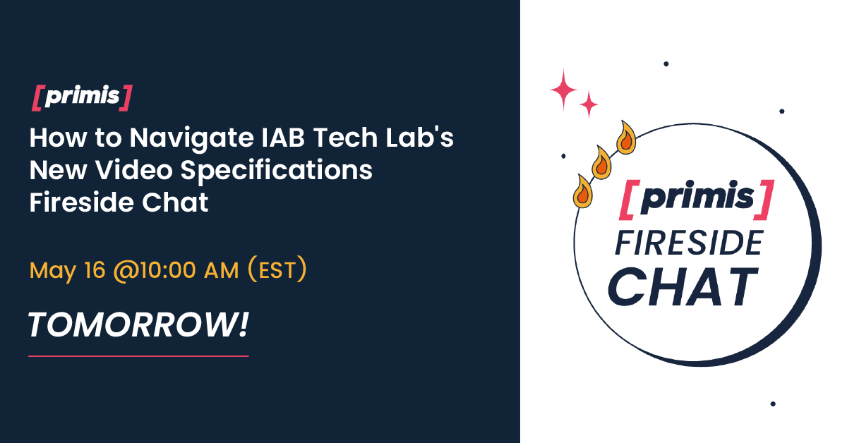 Our Co-CEO <a href="/eyalbzl/">Eyal Betzalel</a> and Director of Programmatic, Product at <a href="/IABTechLab/">IAB Tech Lab</a>, Hillary Slattery will be guiding you through the new video specifications tomorrow!

It’s not too late to register! 
Use the link below to sign up!🔥
contact.primis.tech/iab-new-video-…