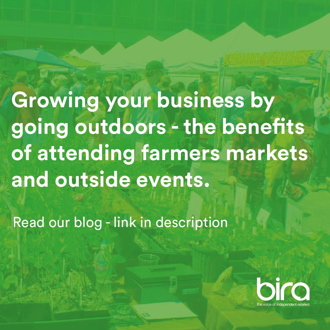 biraofficial's tweet image. With the warmer weather, people are starting to venture outside and as a result, local high streets and outdoor events are seeing a surge in footfall. Read our blog here: bira.co.uk/Growing-Your-B…

#shoplocal #mondayblog #indepdendentretailers #shopsmall #retailblog #bira