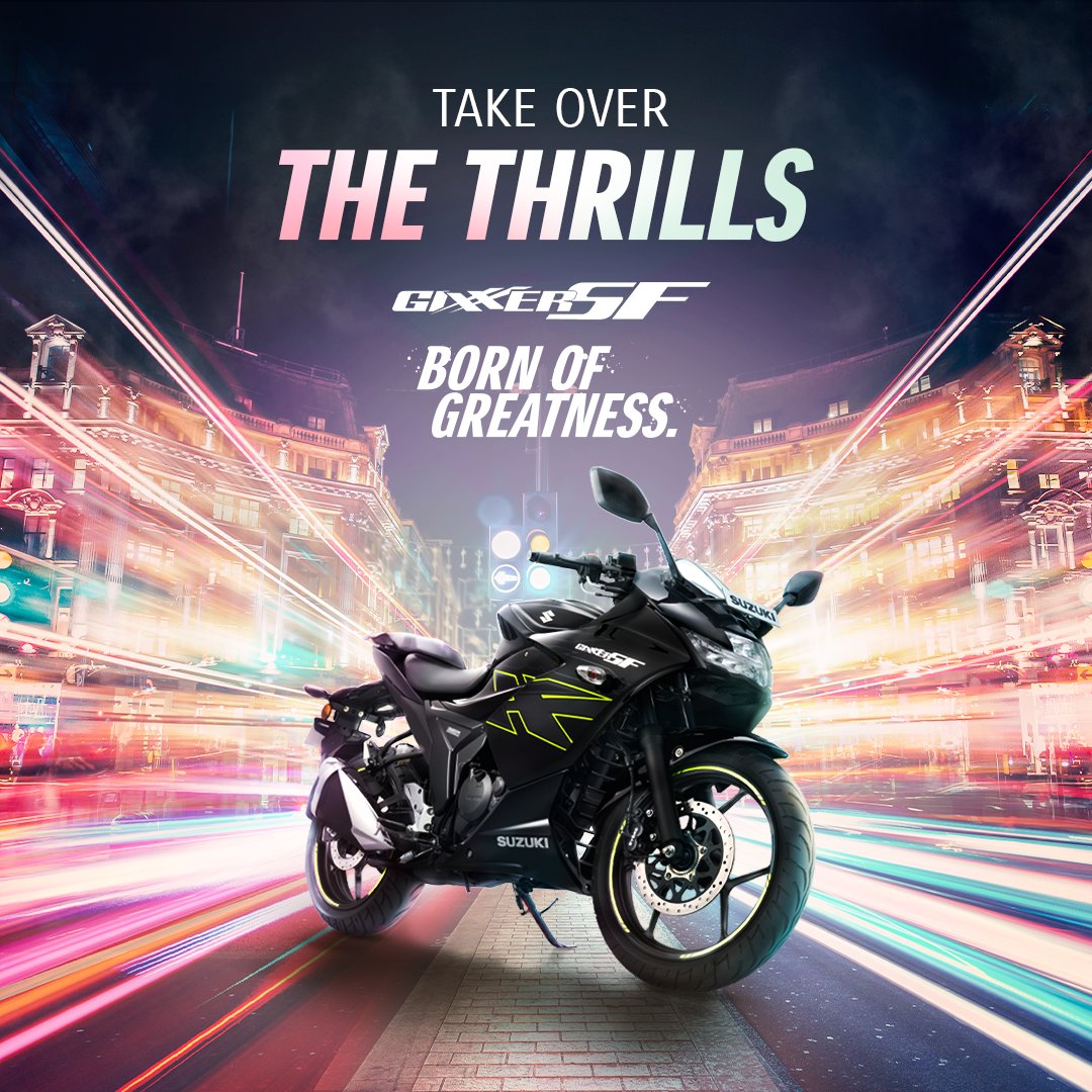 Give your rides the ultimate gift of thrills with #GixxerSF !

#SuzukiIndia #SuzukiMotorcycle #BornOfGreatness