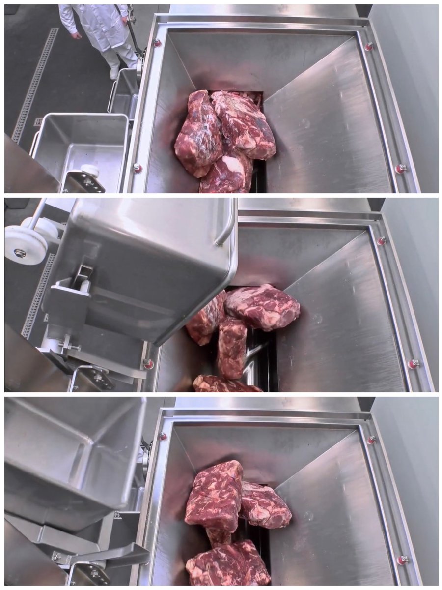 Fabretall's tweet image. Con la PreBreaker, en 4sg desmenuzas un bloque a -20C y de la máquina con cinta transportadora directo a la picadora… (1era foto)

¿Como lo haces ahora? ¿Cuando tardas actualmente? (2da y 3era foto)

Informate en comercial@fabretall.com

#congelado #carnicas #embutidos #lacticos…