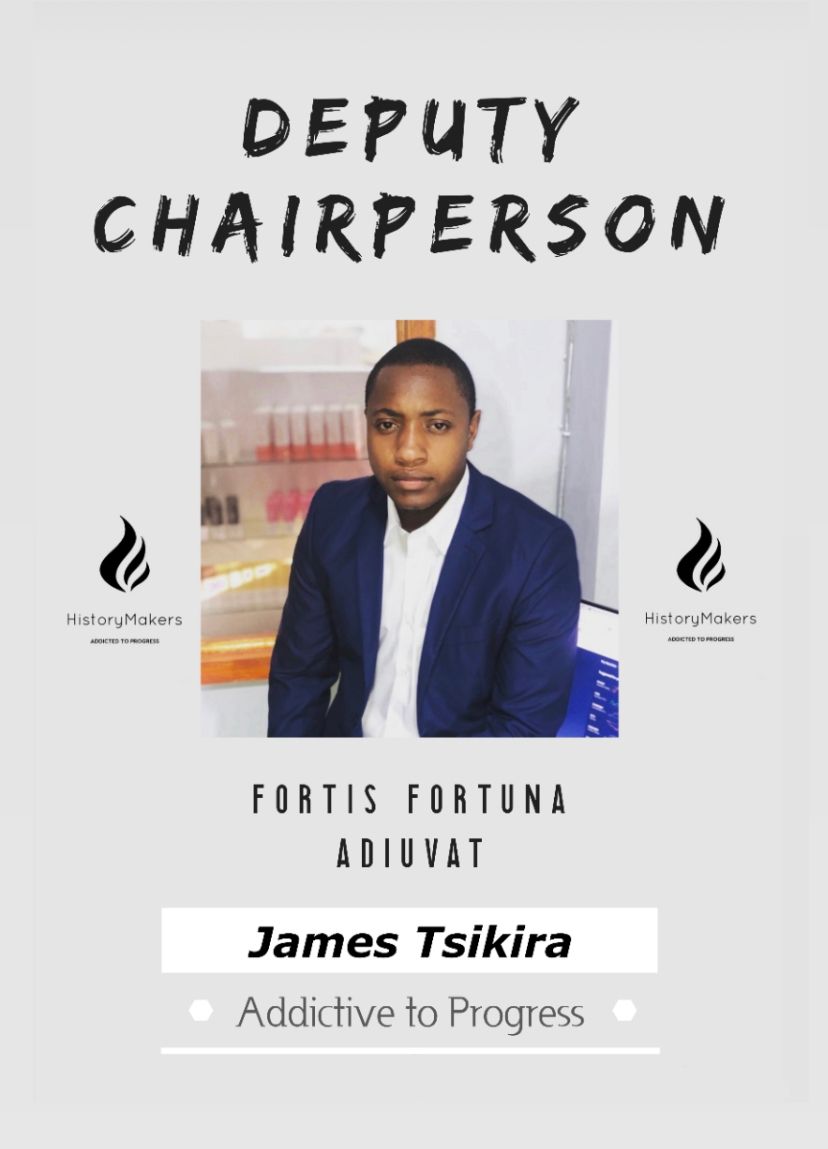 HistoryMakers_W's tweet photo. Introducing the 2022/23 #HistoryMakers_W Deputy Chairperson, James Tsikira🤍.
#Historymakers #Wits #Wits100 @Wits_SRC @James_Tsikira #Addictedtoprogress https://t.co/ohE8aWJ7V0
