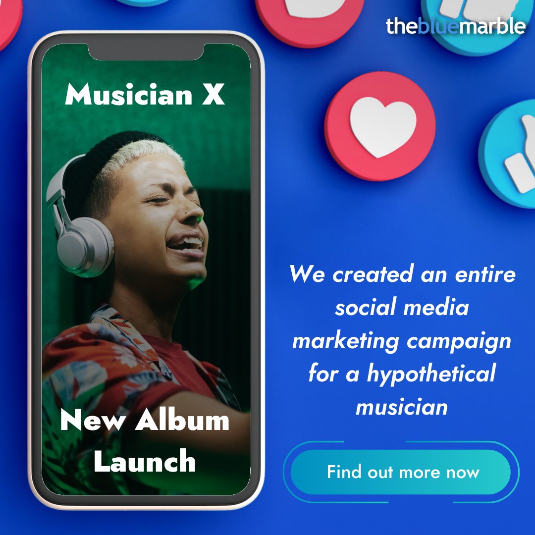 thebluemarbleio's tweet image. 📢 Attention #SocialMedia marketers!
We just set up Musician X&apos;s album release campaign. In other words: our latest blog post unveils an entire social media #MarketingStrategy with #NFTs that can inspire you: bit.ly/41I28PD

#NFTCommunity #MarketingTips #MusicMarketing
