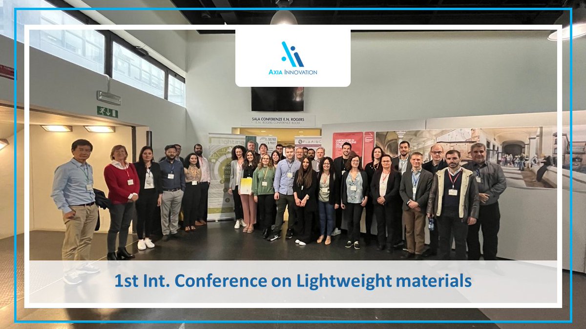AxiaInnovation's tweet photo. 😃 @AxiaInnovation attended the 1st Int. Conference on #Lightweight Materials, where we showcased our latest #projects & #innovations in the field. 🚀
Our team participated also in an engaging poster session, presenting our research & ideas for the #future🌟
#lightme #conference https://t.co/prbkhgznCe