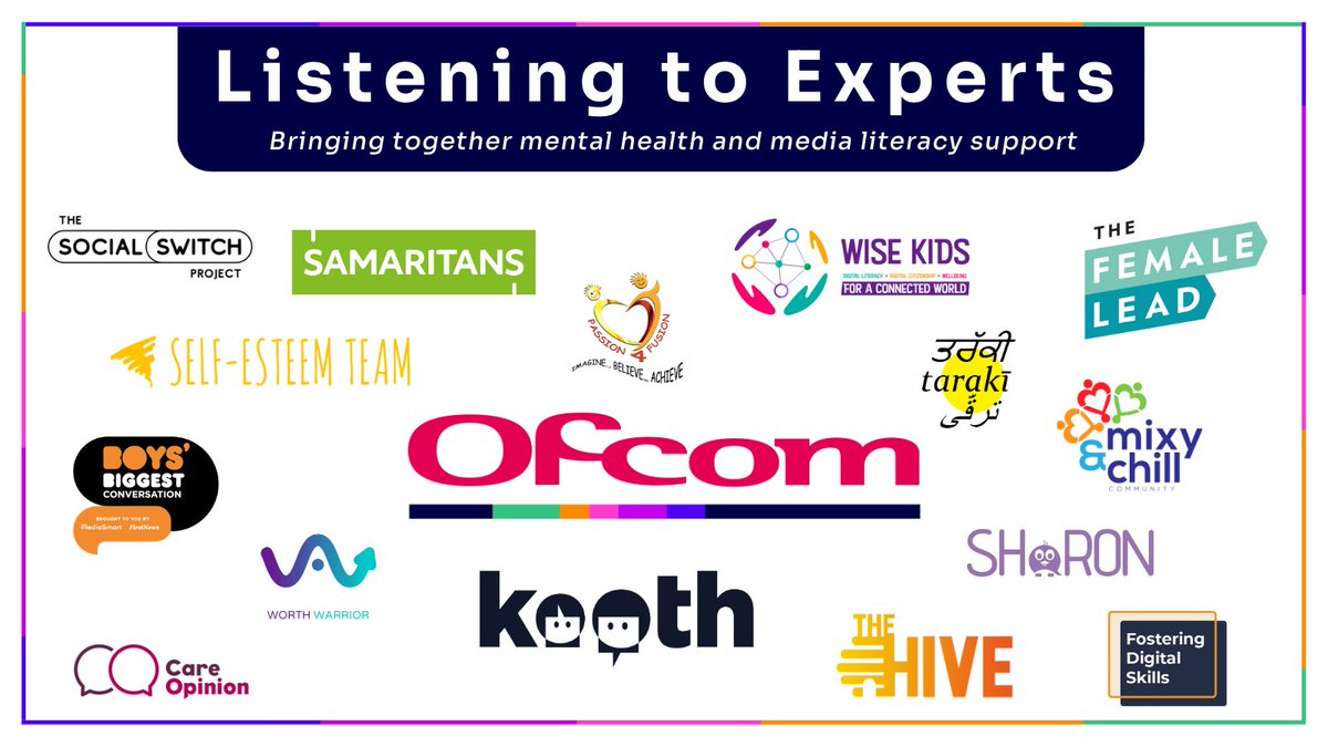 Ofcom's tweet photo. For #MentalHealthAwarenessWeek, we’ve published a new study exploring the positive effects media literacy can have on your mental health. 

This showcases the work of 14 organisations that are delivering media literacy initiatives across the UK. 

For more:https://t.co/rvTR4LcRC4 https://t.co/jti3IewGof