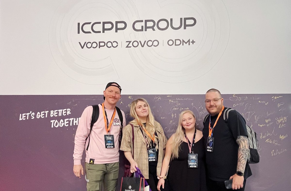 IccppGroup's tweet photo. We had a blast at the Vaper Expo UK in the last 3 days!👏 Thanks to everyone who gave #ICCPPGroup's products such high praise.
Let's get better together!
#Vape #VaperExpoUK #VOOPOO #ICCPPODM+ #DOPEX https://t.co/OocddzHb2s