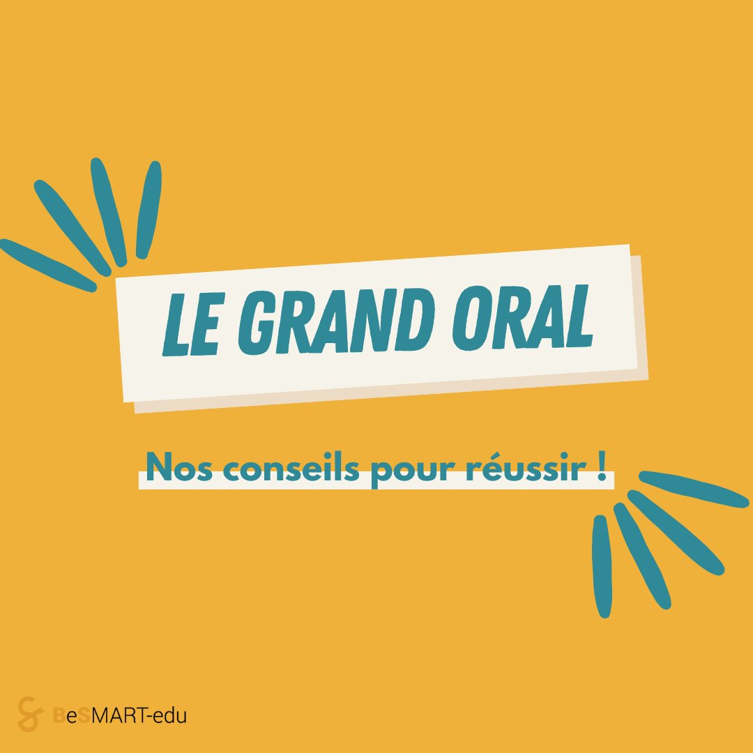 🎤Le grand oral approche et tu stresses déjà ? Pas de panique, <a href="/besmartEdu/">BeSMART-edu</a> est là pour t'aider ! 🤝

👀Voici un petit thread récapitulatif de nos conseils pour te préparer au mieux à cette épreuve. 

👇la suite en commentaires !
#GrandOral #Stress #Astuces #Réussite #Conseils