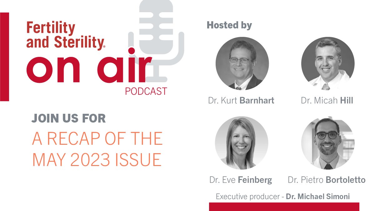 This month's F&amp;S OnAir podcast episode is now posted!

Join us as we review our favorite articles of this month's F&amp;S

Download here 👇
fertilityandsterilityonair.libsyn.com