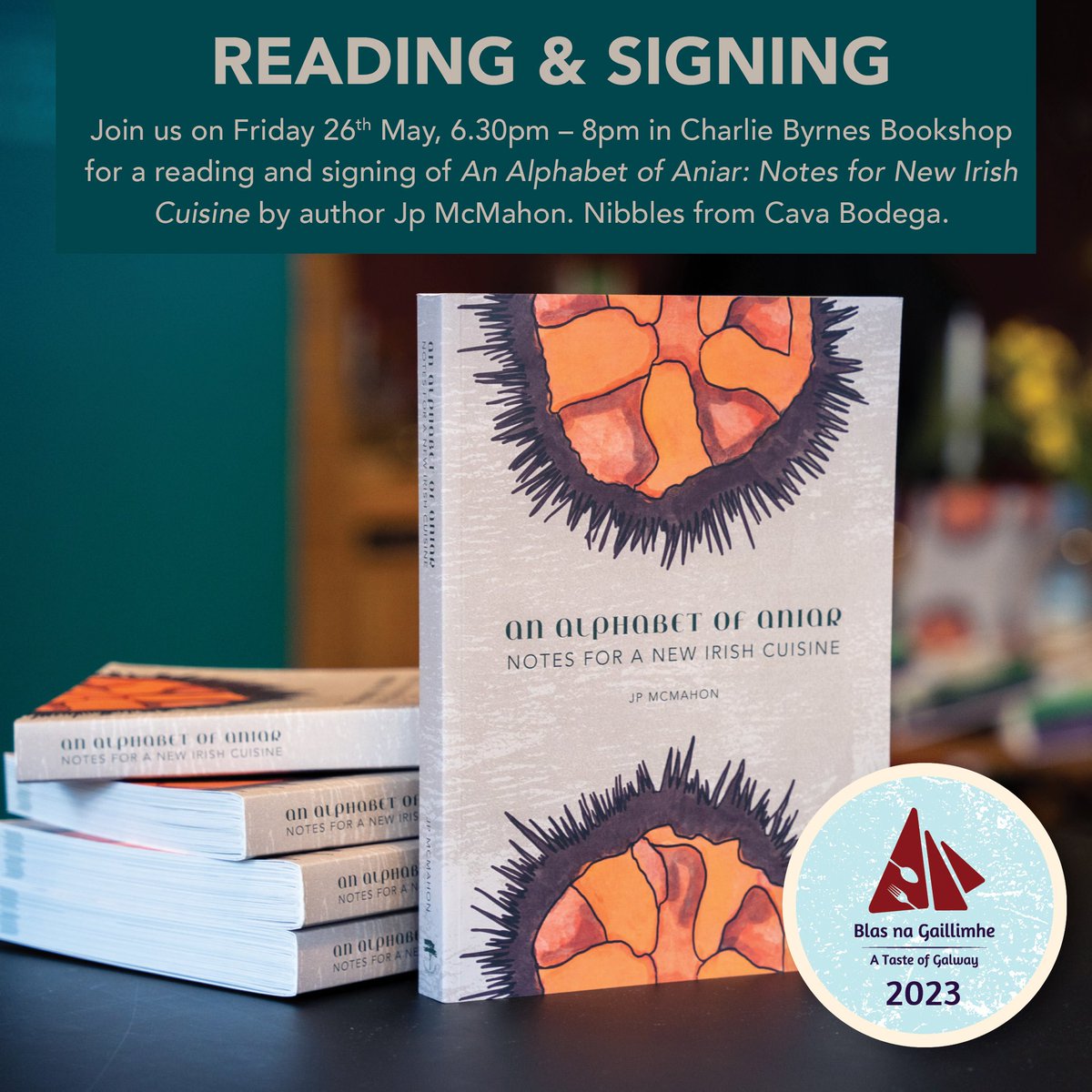 Dr. Jp McMahon (@mistereatgalway) on Twitter photo Join us on Friday 26th of May <a href="/ByrnesBooks/">CharlieByrne'sBooks</a> for a reading and signing of <a href="/aniargalway/">Aniar</a> "Alphabet of Aniar: Notes for a new Irish Cuisine" <a href="/blasnagaillimhe/">A Taste of Galway</a> #atasteofgalway Join us on Friday 26th of May <a href="/ByrnesBooks/">CharlieByrne'sBooks</a> for a reading and signing of <a href="/aniargalway/">Aniar</a> "Alphabet of Aniar: Notes for a new Irish Cuisine" <a href="/blasnagaillimhe/">A Taste of Galway</a> #atasteofgalway