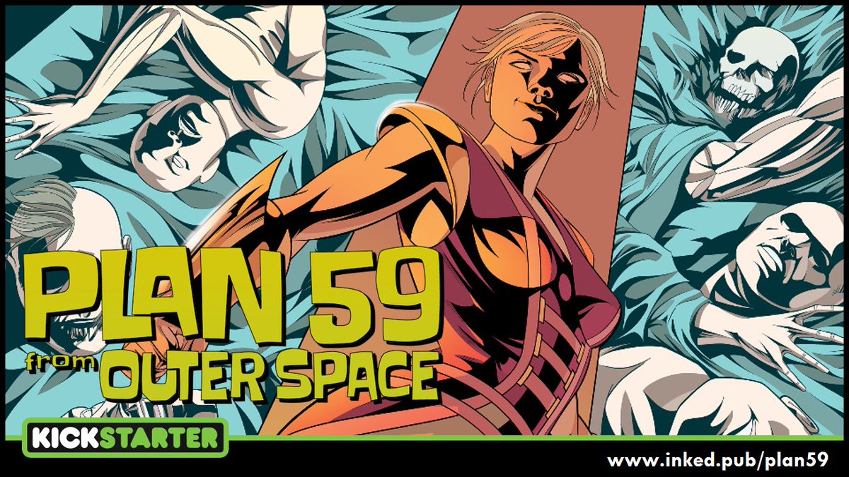 WeAreDren's tweet photo. Chaos! Utter chaos! What else can happen when the aliens arrive and turn us all into zombies? Check out #Plan59 now on #Kickstarter!
https://t.co/dfIFtp12mv
#indiecomics #comicbooks #comics #comicart #comicfan #comicbookfans #comicon #comicartist #indiecomicart #comicbooklife https://t.co/nxZpoZvjrn