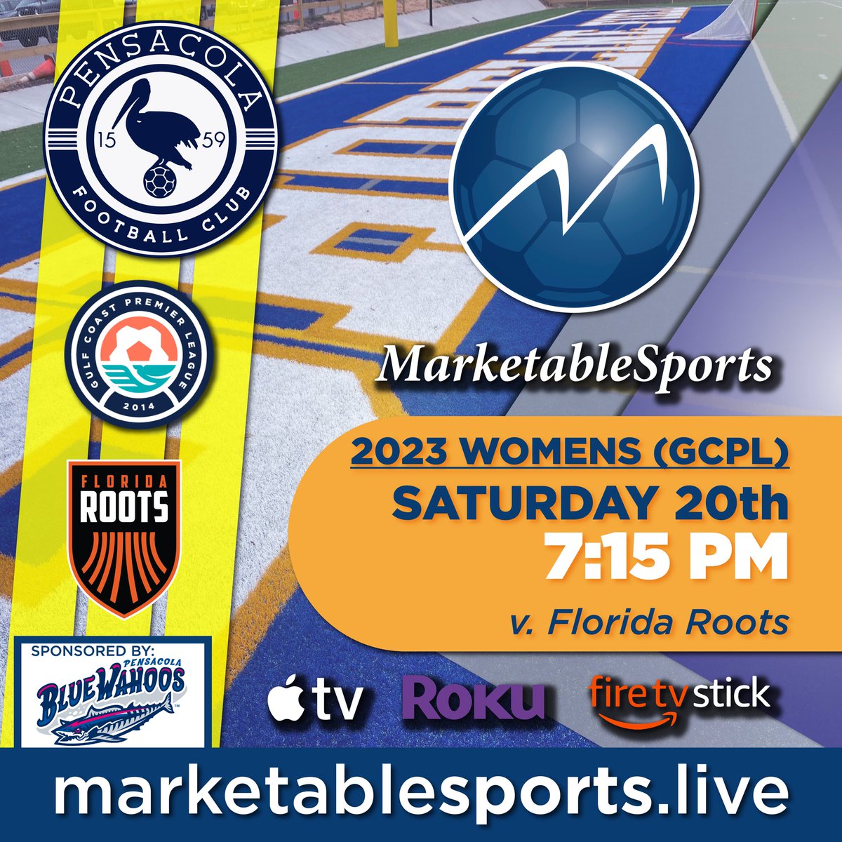 MarketableSport's tweet photo. ⚽️📺 @PensacolaFC TWOM 📺⚽️

850 Cup action (@TallySCtalk)

@FloridaRootsFC Men’s and Women’s teams are coming to town.

Who owns the beaches on the Emerald Coast? Tune in this week and find out!

Panhandle 💪🏼

@NPSLSoccer @GCPLsoccer @BLester1993 @PatBernadeau @kkfla737 https://t.co/xlbJ1VuB6e