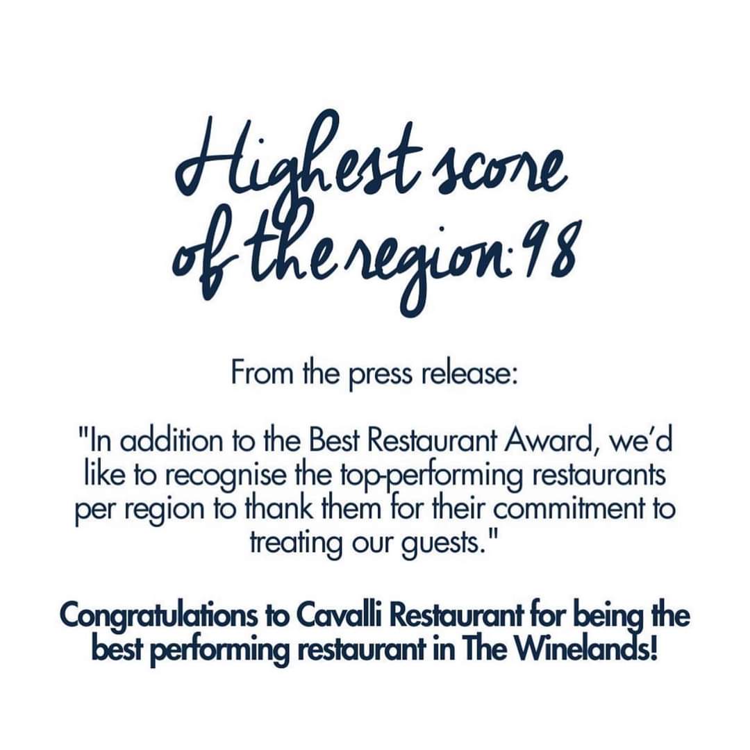 VisitStellies's tweet photo. ✨️CONGRATS CAVALI ESTATE 🥂✨️
We are extremly proud of @cavalliestate for being awarded “Best Restaurant of the Winelands” during @RestWeekSA 2023
#stellenbosch #visitstellenbosch #stayplaystellenbosch #foodieboscher #WineBoscher #restaurantweeksa #cavalliestate https://t.co/JLGexBchhg