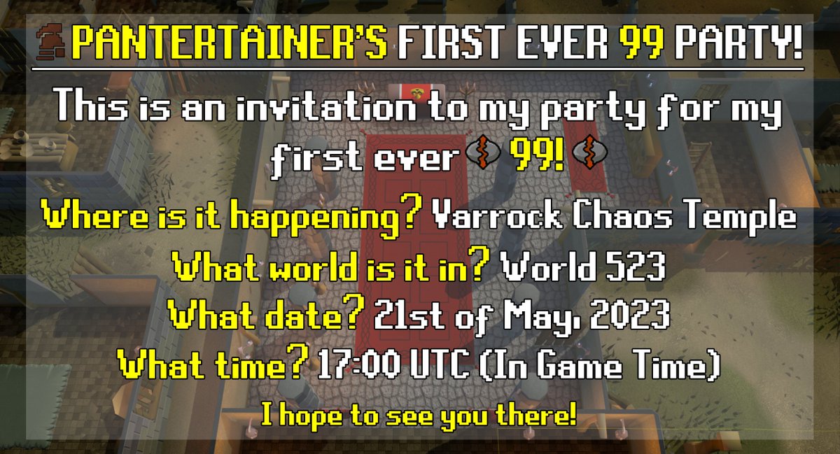 Pantertainment's tweet photo. I'm locking in the date! You are all invited to my first ever 99 party! 🥳 https://t.co/GfE05Czo1T