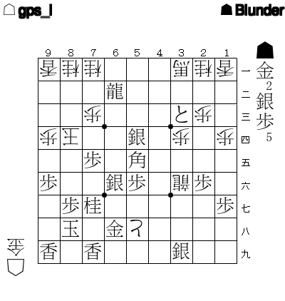 3x10000's tweet photo. 【第705問】▲Blunder 対 △gps_l からの出題です。 https://t.co/C3GNNOrxOY #詰め将棋 https://t.co/vF4nnfJT9K