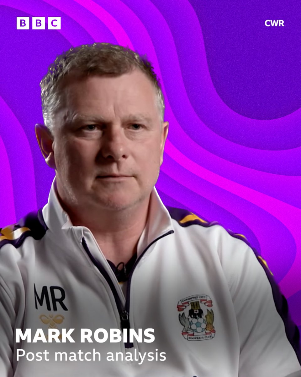 BBCCWR's tweet photo. “We'll go up there and give it our best shot.” 🙌 
Listen to Coventry City manager Mark Robins reflect on leg one of the #EFLChampionship play-offs agaist Middlesbrough.
https://t.co/0bW321RgJ6
#PUSB ⚽ https://t.co/4C7fR1SgIx
