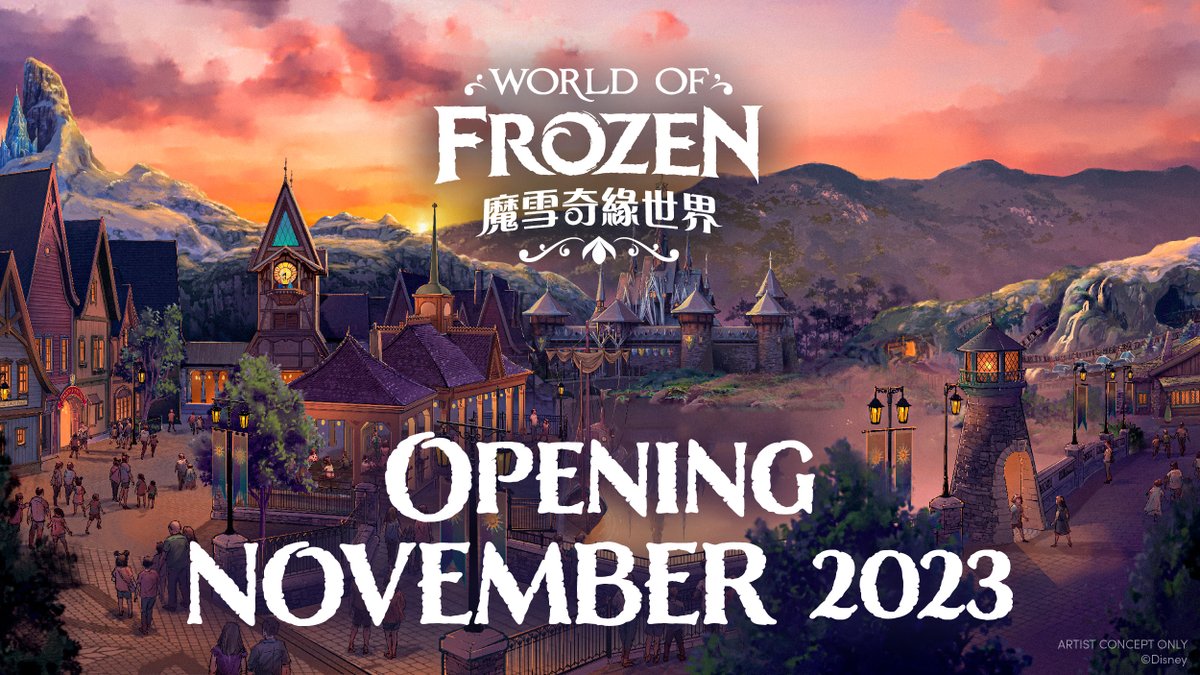 Tell the guards to open up the gate…THE GATE 🎶 #WorldofFrozen at Hong Kong Disneyland opens in November 2023!!! For the first time in forever, guests will be invited from near and far to take part in a Summer Snow Day at the kingdom of Arendelle.