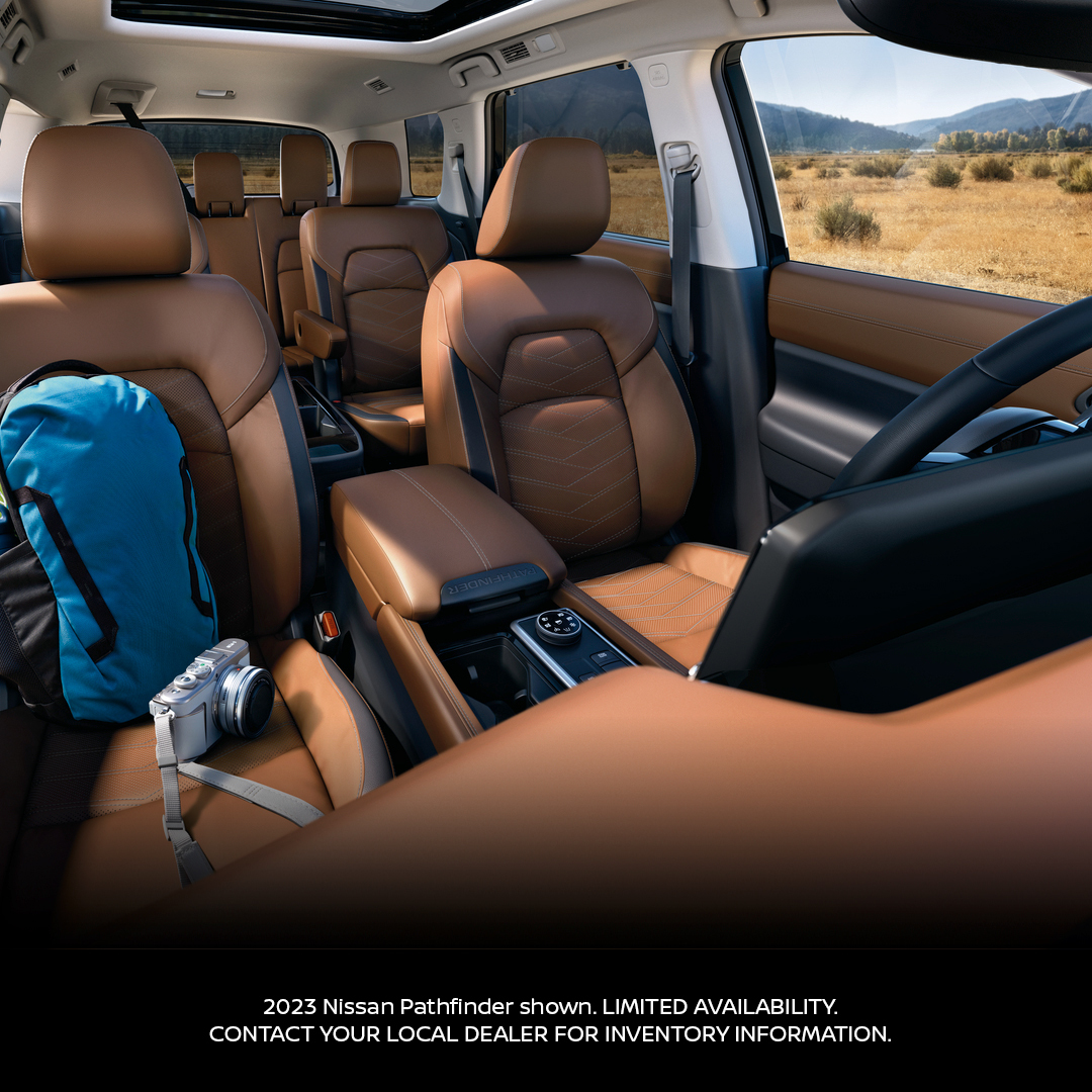 NissanLI's tweet photo. Great indoors for the great outdoors. #NissanPathfinder https://t.co/dWXAu7AJwt
