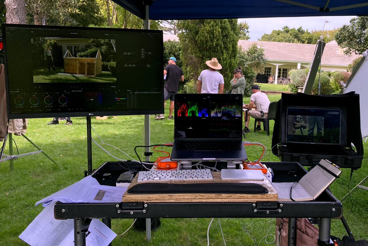 Euvrard_Loubser's tweet photo. Office for the day. Onset-editing on a string of Infommercials with director Jean-Paul Malherbe 🎬 Using a maxed out M1 Max for Q-checks, managment, backups, screening, and first assemblies ….before next Rush
#onlocation #inovativ #onsetediting #productionlife #davinciresolve https://t.co/TLVaDDbVhY