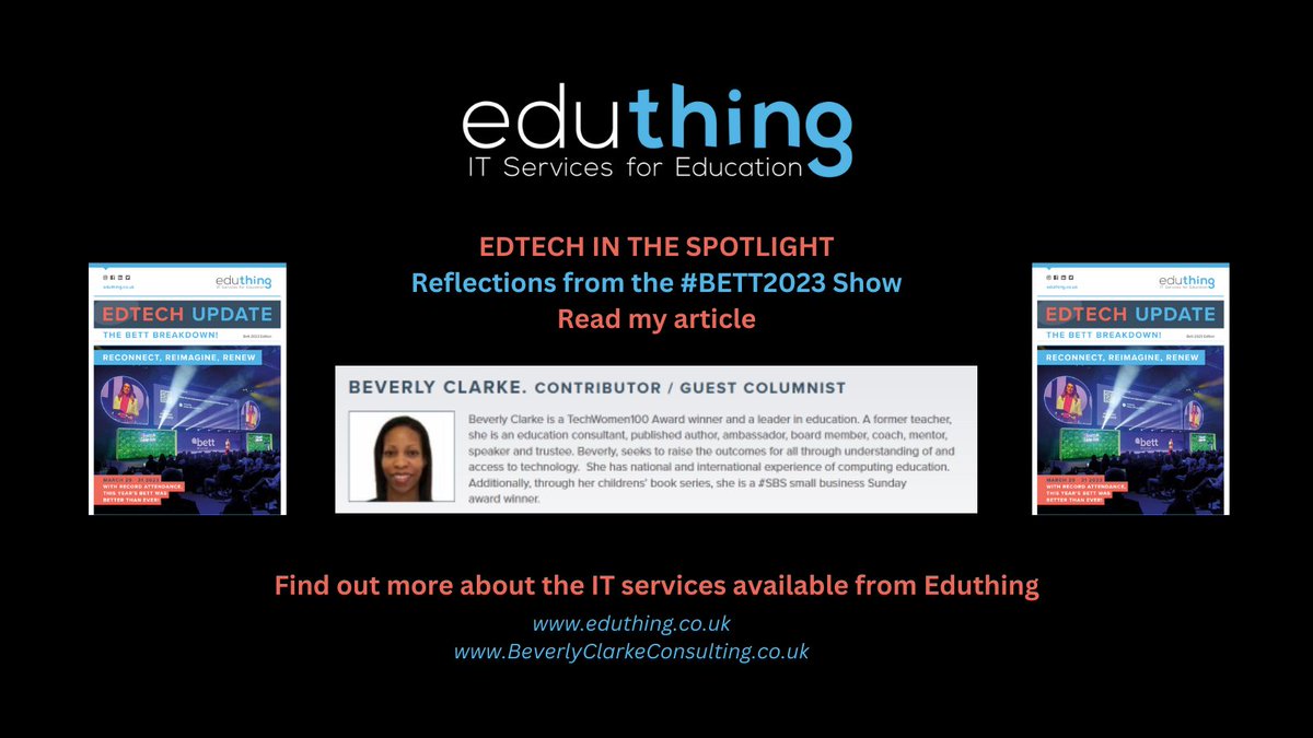 Want to keep up to date with the world of #edtech - head on over + have a read of the latest newsletter bit.ly/3BoVu6r from @eduthingltd - where I have an article on my reflections from #BETT2023
@DigiPovAlliance @RoboticalLtd @OhbotRobot @READINGONYOURH1 @doshi_wallet