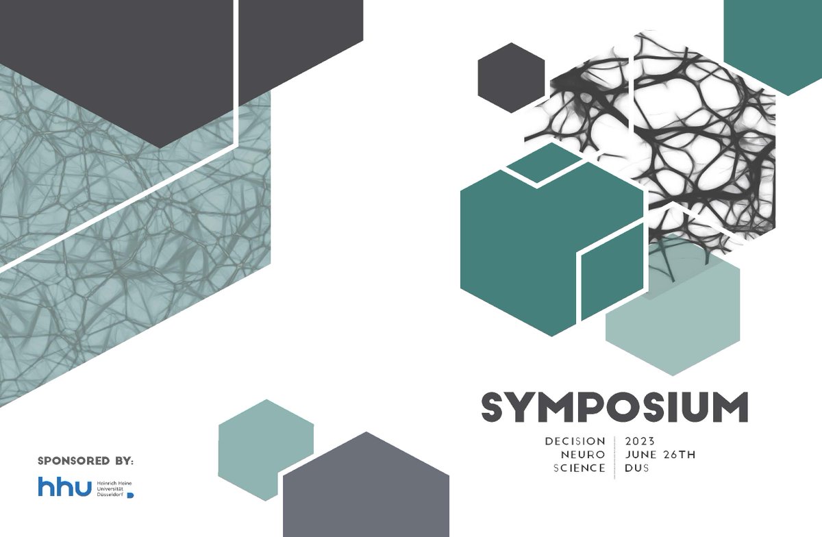 Our next hybrid Düsseldorf Symposium on Decision Neuroscience is coming up on June 26 in Düsseldorf! Check the flyer for all info on program and venue. And don't forget to register to join virtually or in-person: tinyurl.com/DSDN2023 #neuroeconomics @Inbal_b @MagratheanTimes