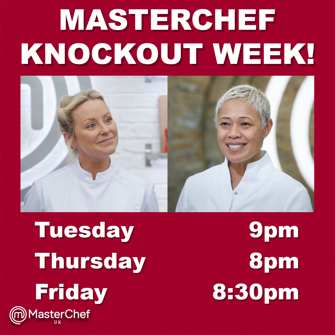 It's Knockout Week and we've got two superstar guest judges in the #MasterChefUK kitchen! 🤩🤩 Don't miss <a href="/Anahaugh/">Anna Haugh</a> and Monica Galetti on BBC One and @bbciplayer this week 😁